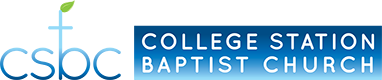 College Station Baptist Church CSBC Logo with Full Words